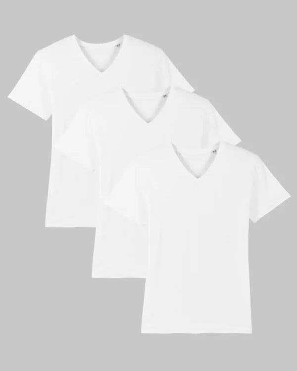 Men’s V Neck T-Shirt Pack of 3