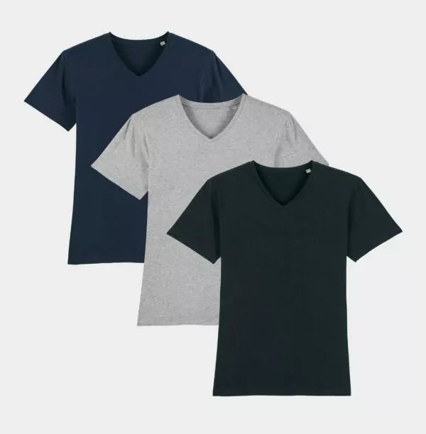Men’s V Neck T-Shirt Pack of 3
