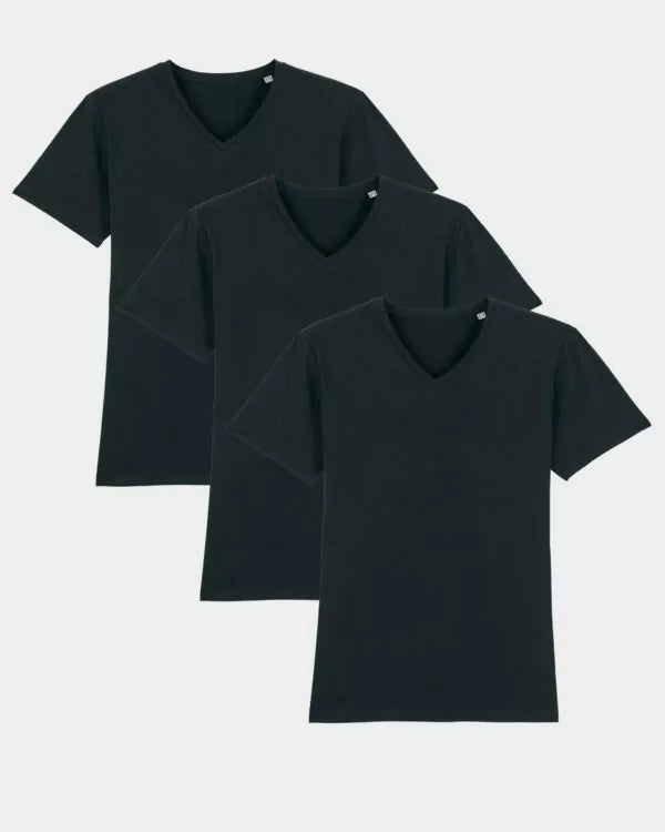 Men’s V Neck T-Shirt Pack of 3